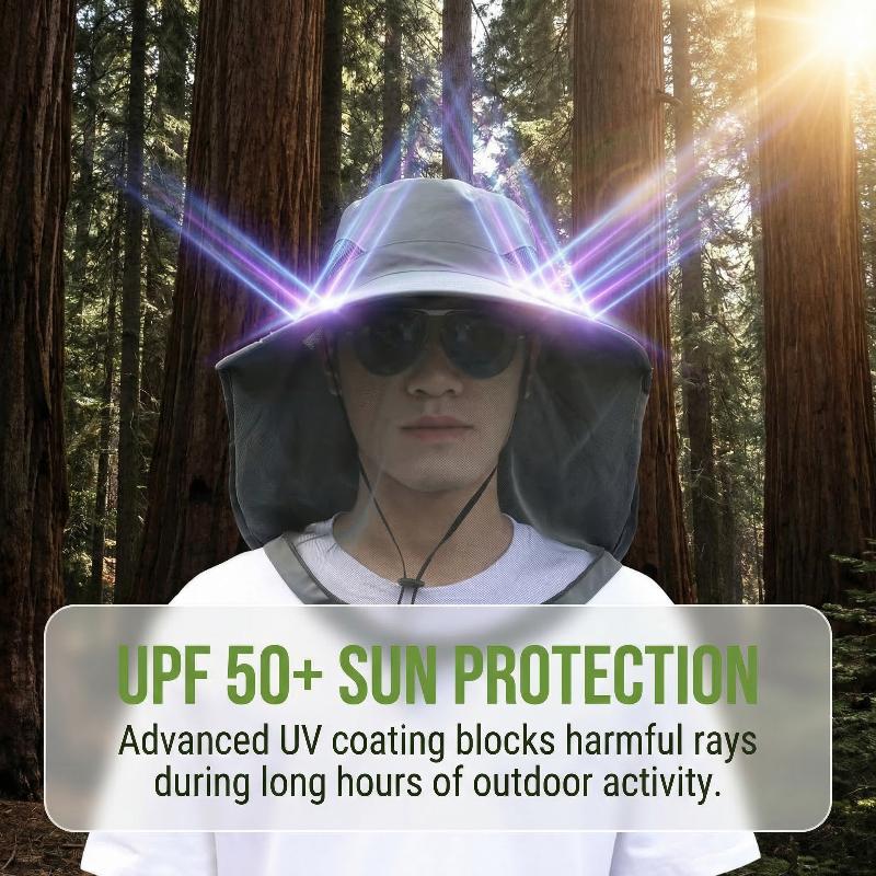 Outdoor Camping Mosquito Net - Invisible Net Mesh Mosquito Hat Foldable