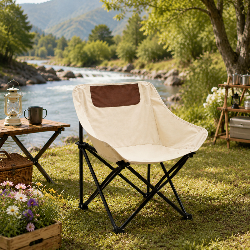 Outdoor Camping Table And Chairs - Portable Camping Chair, Foldable Ultra-Light Outdoor