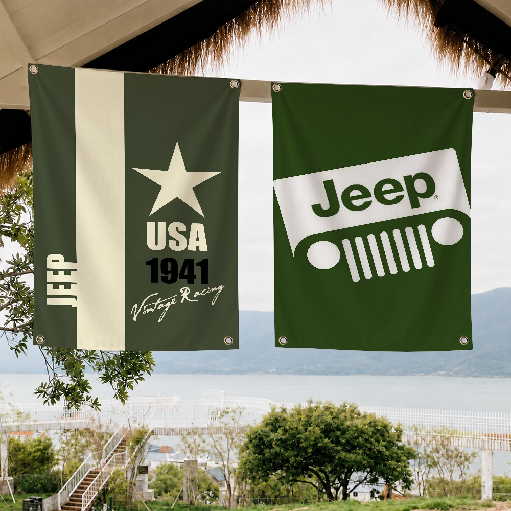 Outdoor Camping Jeep - J-JEEP off-road vehicle brand flag Decoration