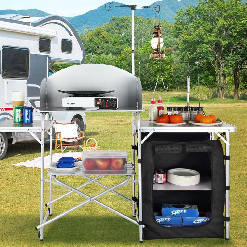 Camping Kitchen Table, Folding – Outdoor Camping Kitchen Setup Bewertung und Preis