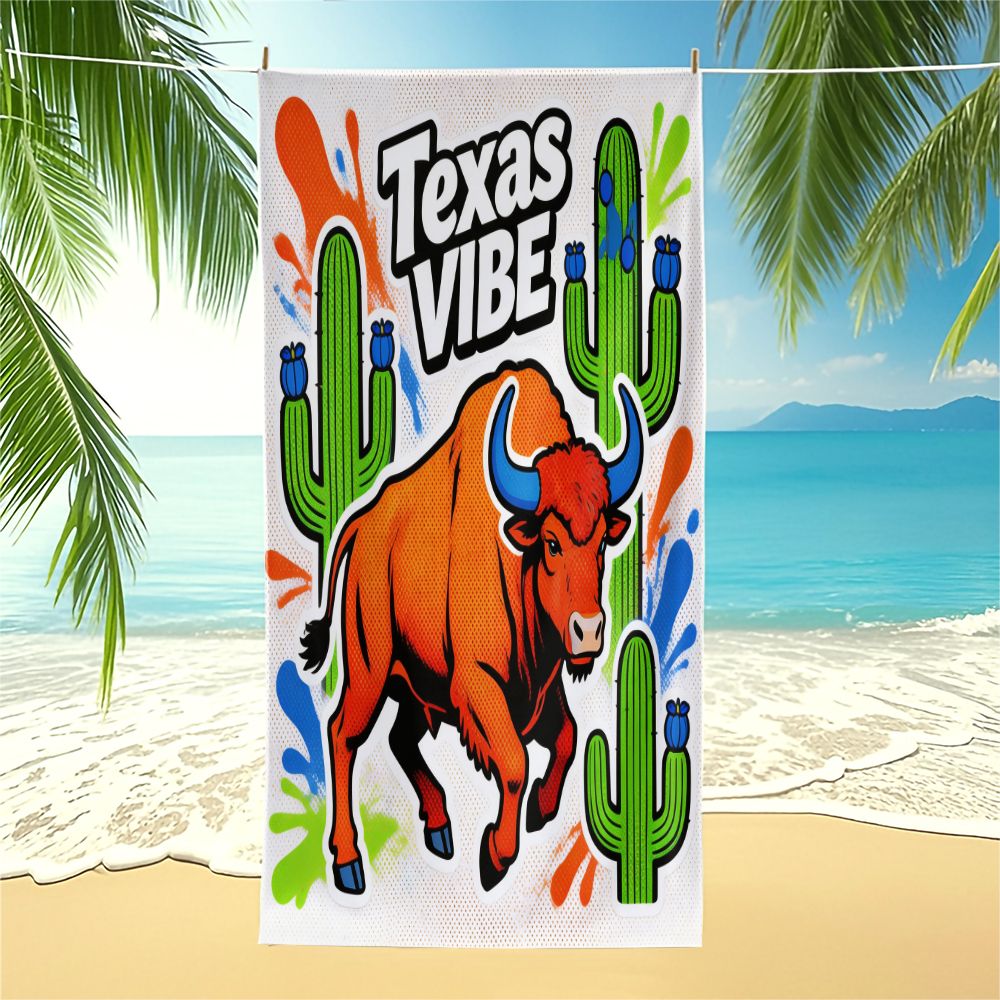 Texas Vibe Pop Art Bull Print  – Outdoor Camping In Texas Bewertung und Preis