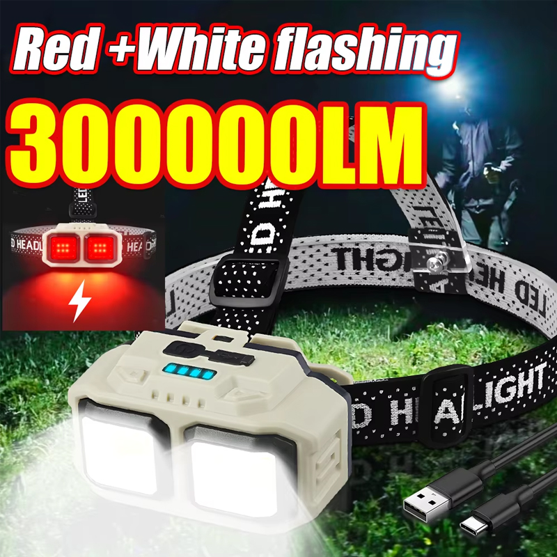 COB LED Headlamp Rechargeable  – Outdoor Camping Jobs Bewertung und Preis