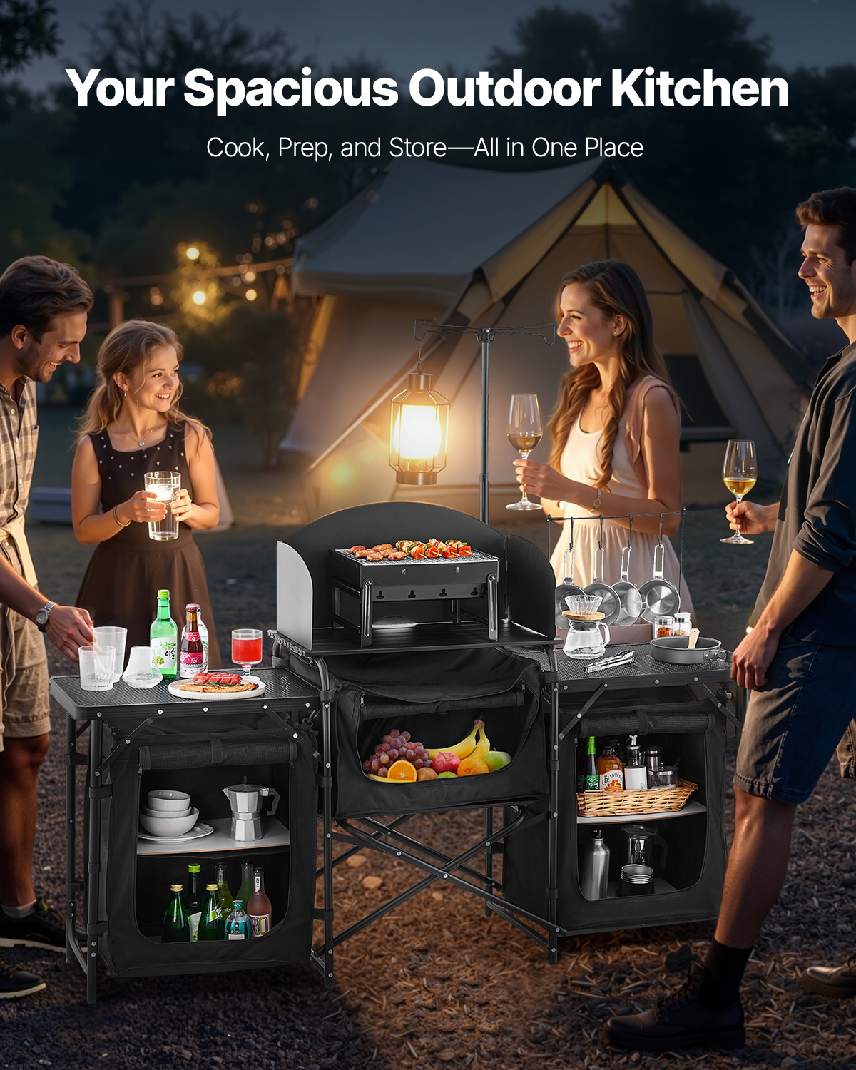 SucceBuy Camping Kitchen Table – Outdoor Camping Kitchen Setup Bewertung und Preis