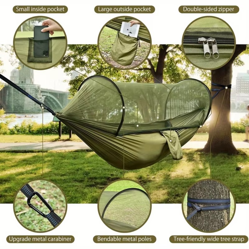 Single and Double Size Nylon F – Outdoor Camping Mosquito Net Bewertung und Preis