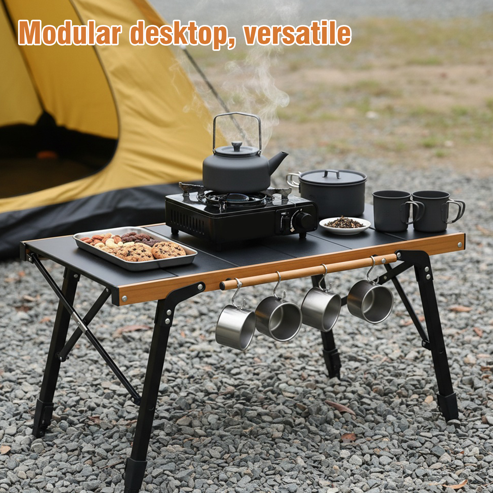 Portable Camping Table with St – Outdoor Camping Table With Storage Bewertung und Preis