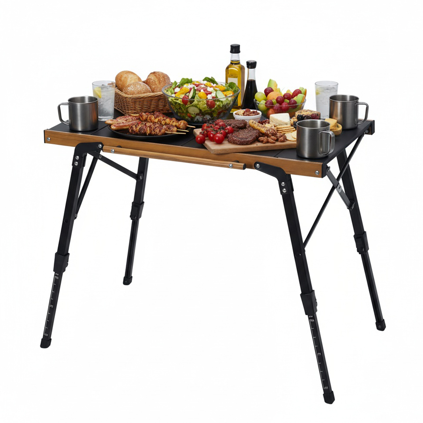 Portable Camping Table with St – Outdoor Camping Table With Storage Bewertung und Preis