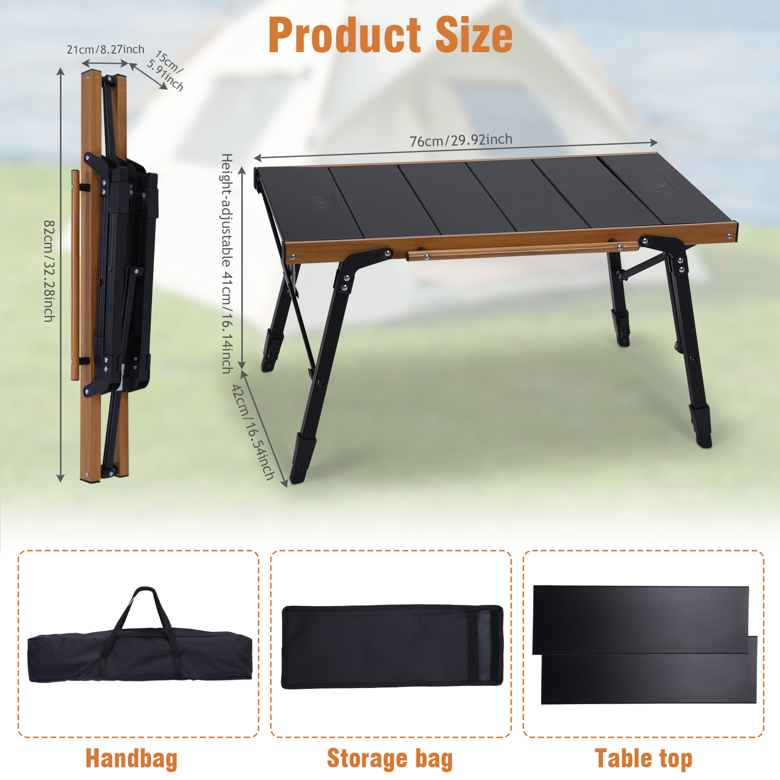 Portable Camping Table with St – Outdoor Camping Table With Storage Bewertung und Preis