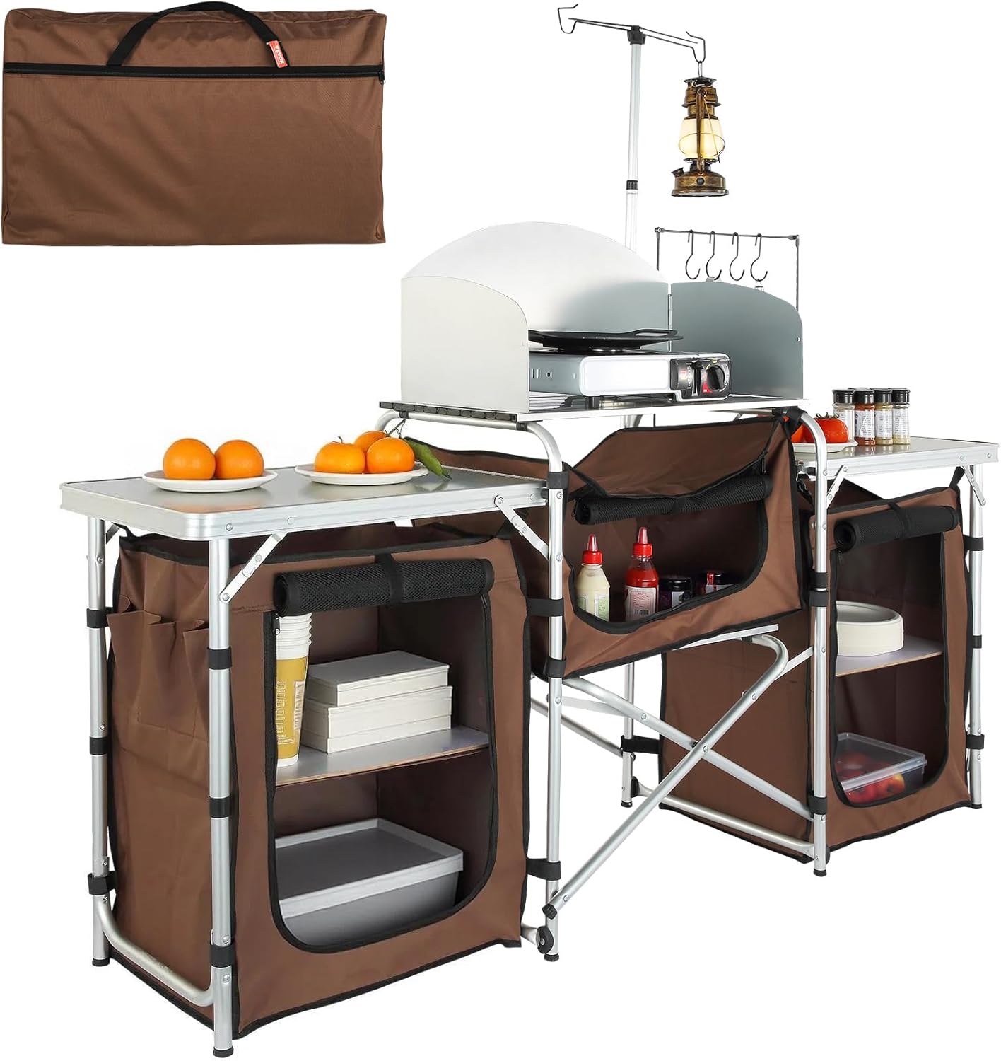 Folding Camping Kitchen Table  – Outdoor Camping Kitchen Setup Bewertung und Preis