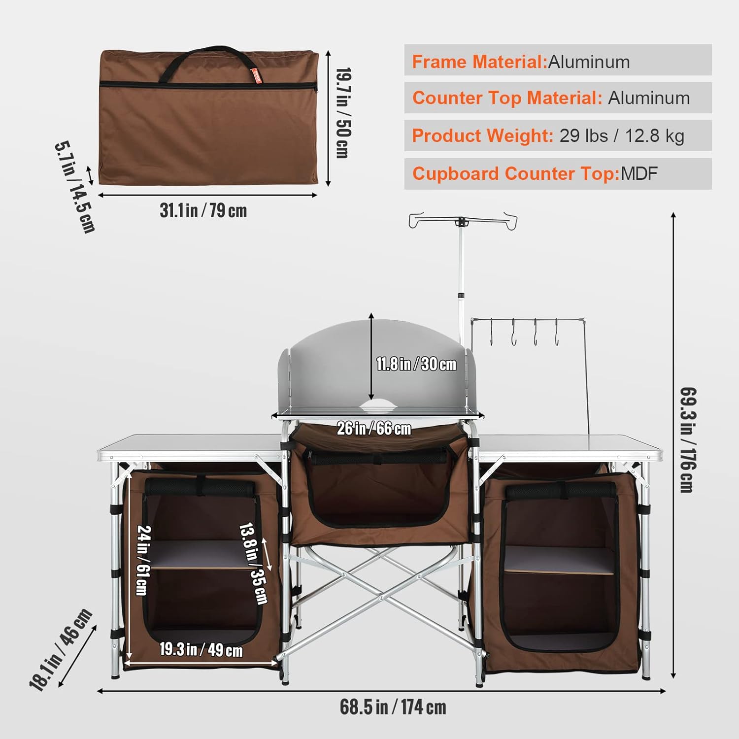 Folding Camping Kitchen Table  – Outdoor Camping Kitchen Setup Bewertung und Preis