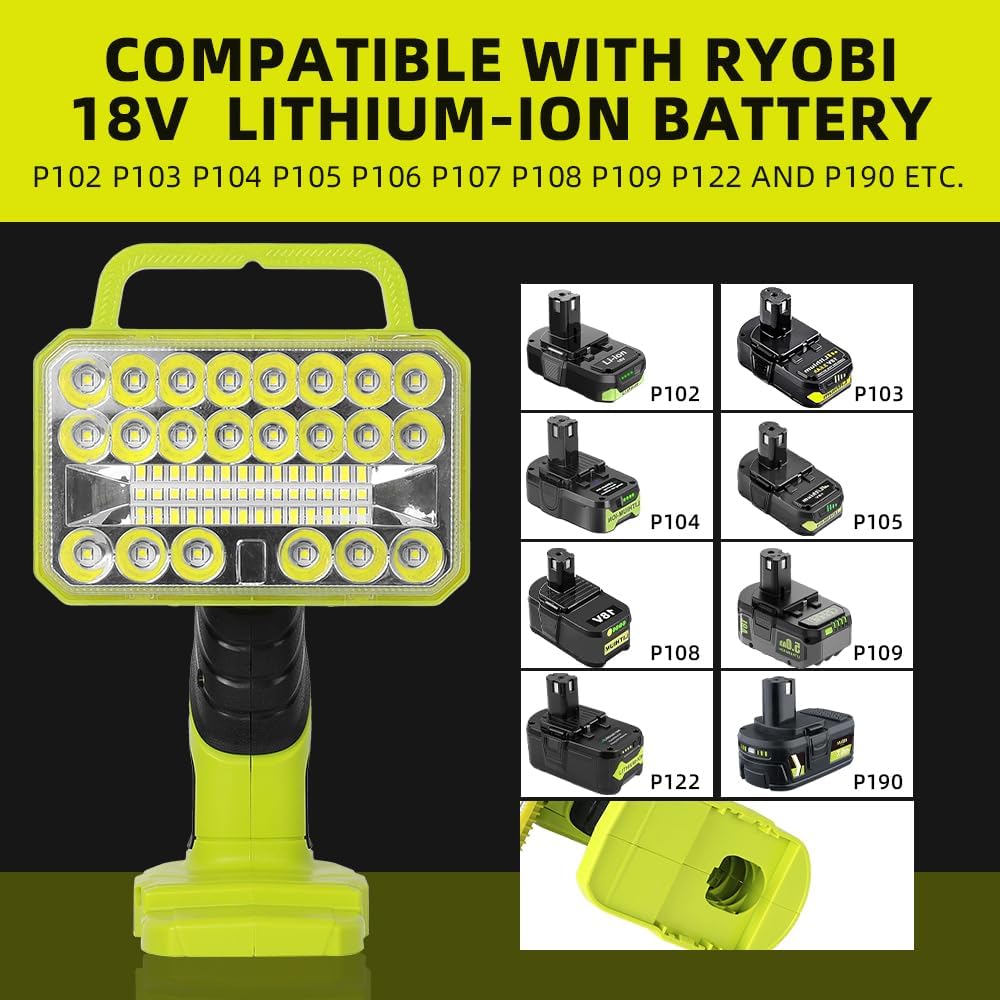 18W 2000LM Cordless LED Flashl – Outdoor Camping Jobs Bewertung und Preis
