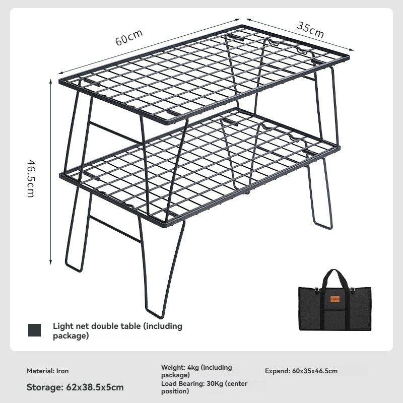 CAMPINGMOON T-235-2T 2Layers P – Outdoor Camping Table With Storage Bewertung und Preis
