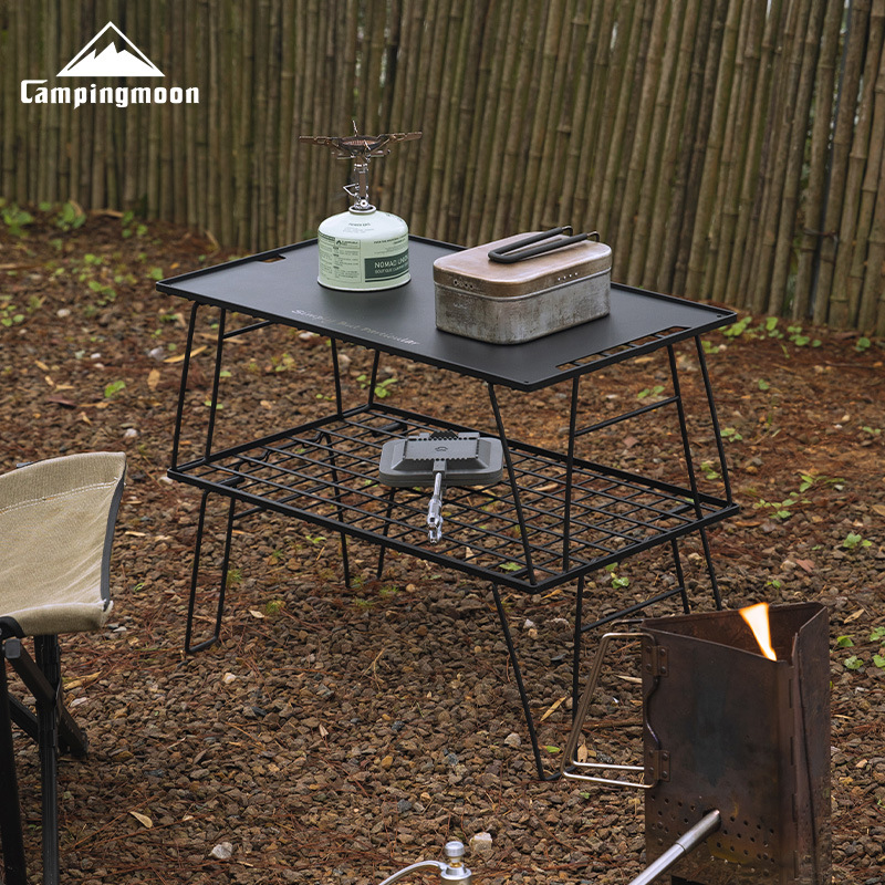 CAMPINGMOON T-235-2T 2Layers P – Outdoor Camping Table With Storage Bewertung und Preis