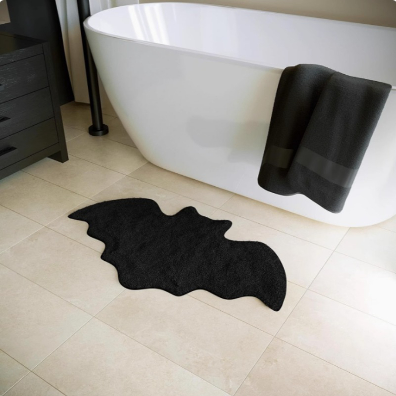 Black Halloween Bat Rug Non Sl – Outdoor Camping Kitchen Setup Bewertung und Preis