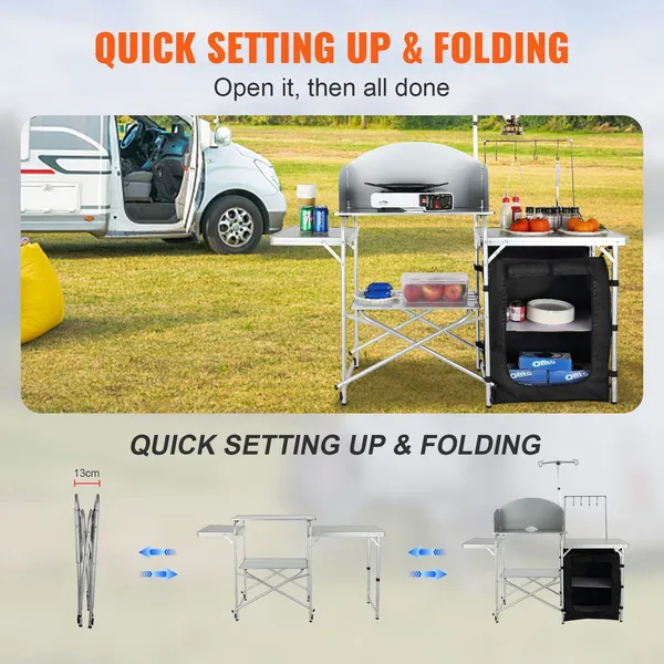 Camping Kitchen Table, Folding – Outdoor Camping Kitchen Setup Bewertung und Preis