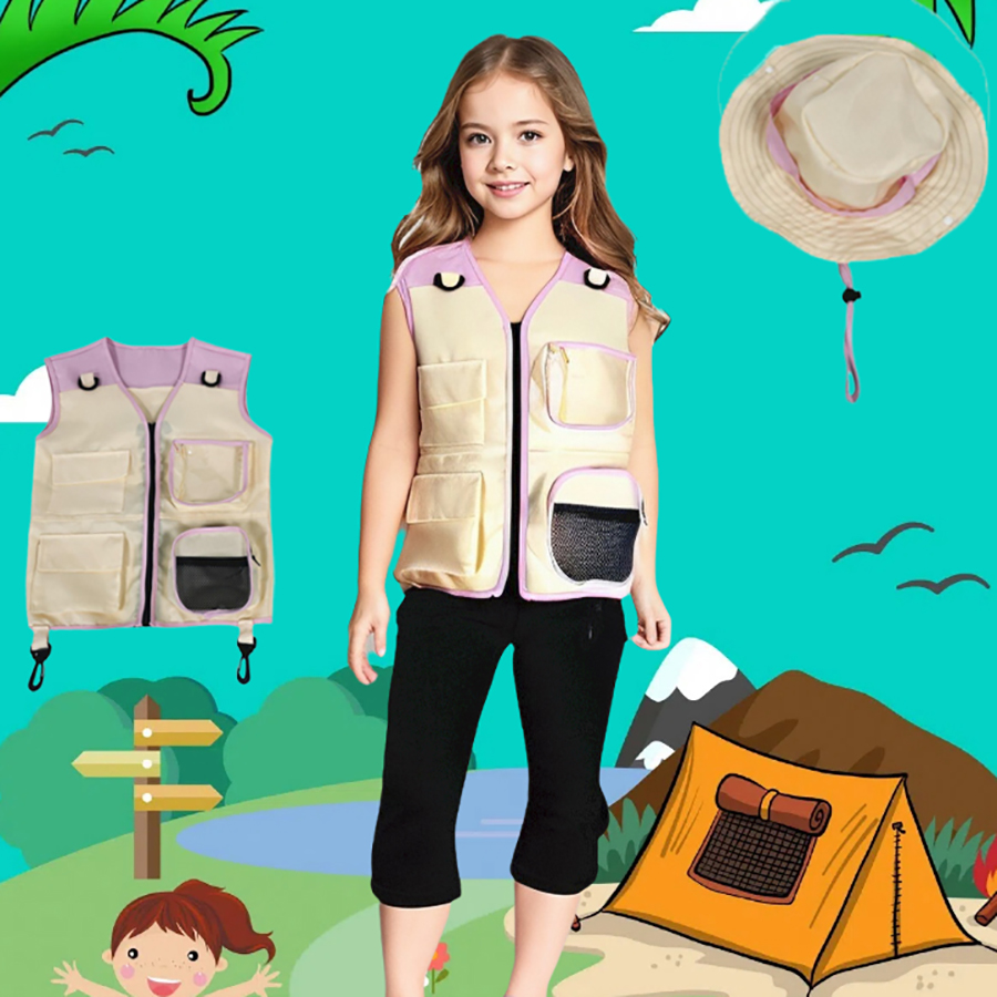 Children Explorer Vest Hat Sui – Outdoor Camping Kids Activities Bewertung und Preis