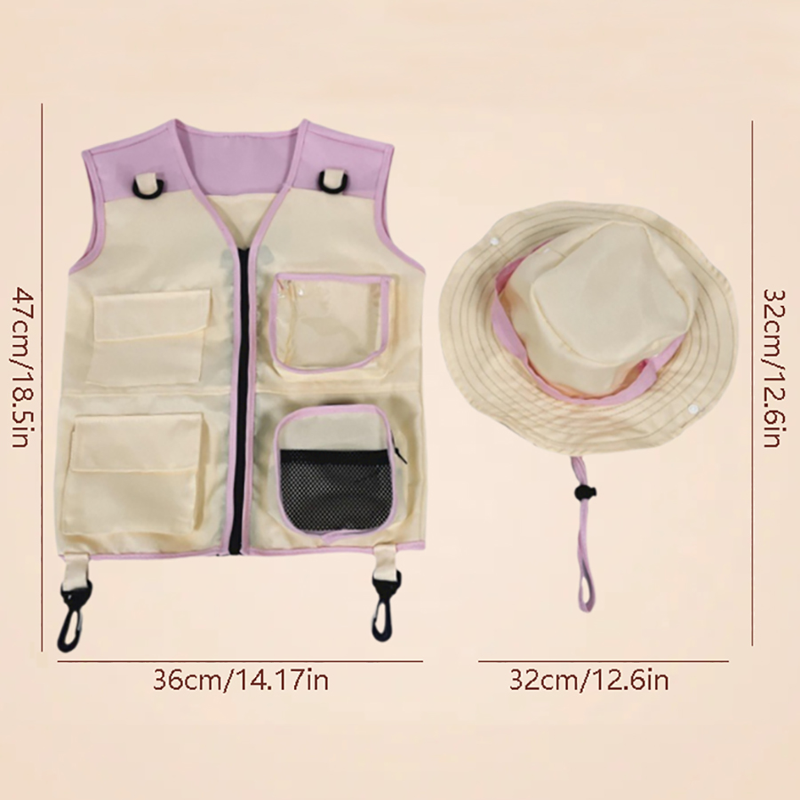 Children Explorer Vest Hat Sui – Outdoor Camping Kids Activities Bewertung und Preis