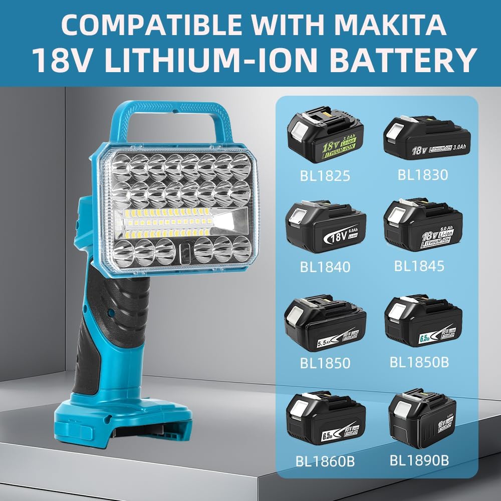 18W 2000LM Cordless LED Flashl – Outdoor Camping Jobs Bewertung und Preis