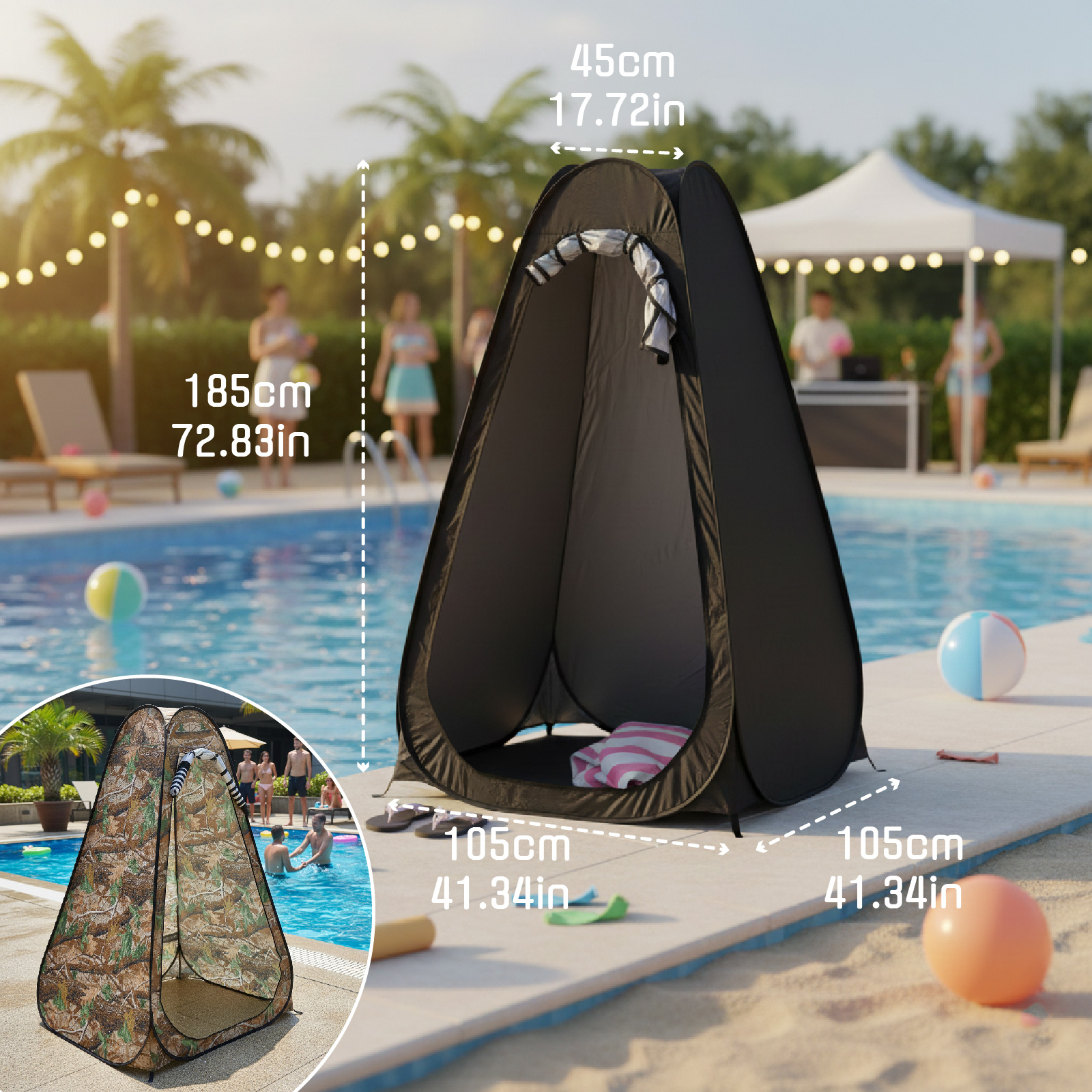 Portable Pop-Up Privacy Tent f – Outdoor Camping Toilet Bewertung und Preis