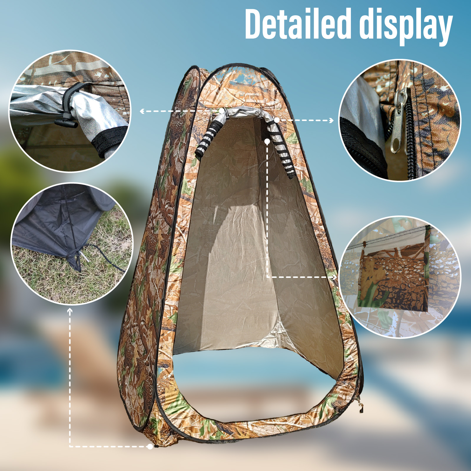 Portable Pop-Up Privacy Tent f – Outdoor Camping Toilet Bewertung und Preis