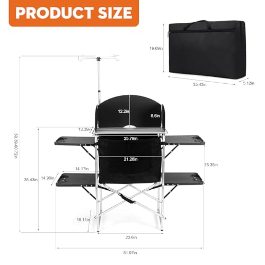 Camping Kitchen Table for Outd – Outdoor Camping Kitchen Setup Bewertung und Preis