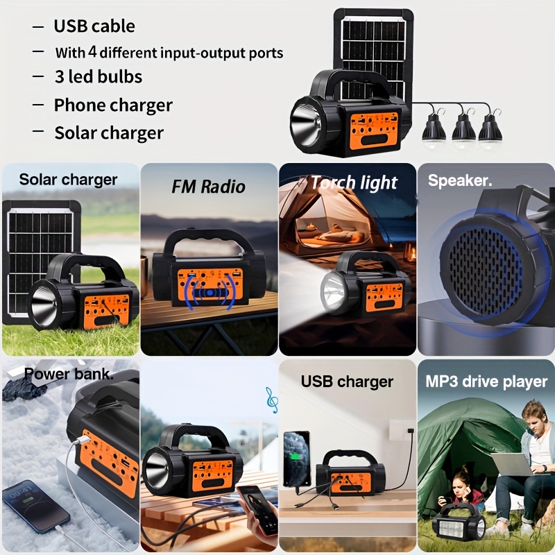 Solar Rechargeable Camping Lig – Outdoor Camping Kit Bewertung und Preis