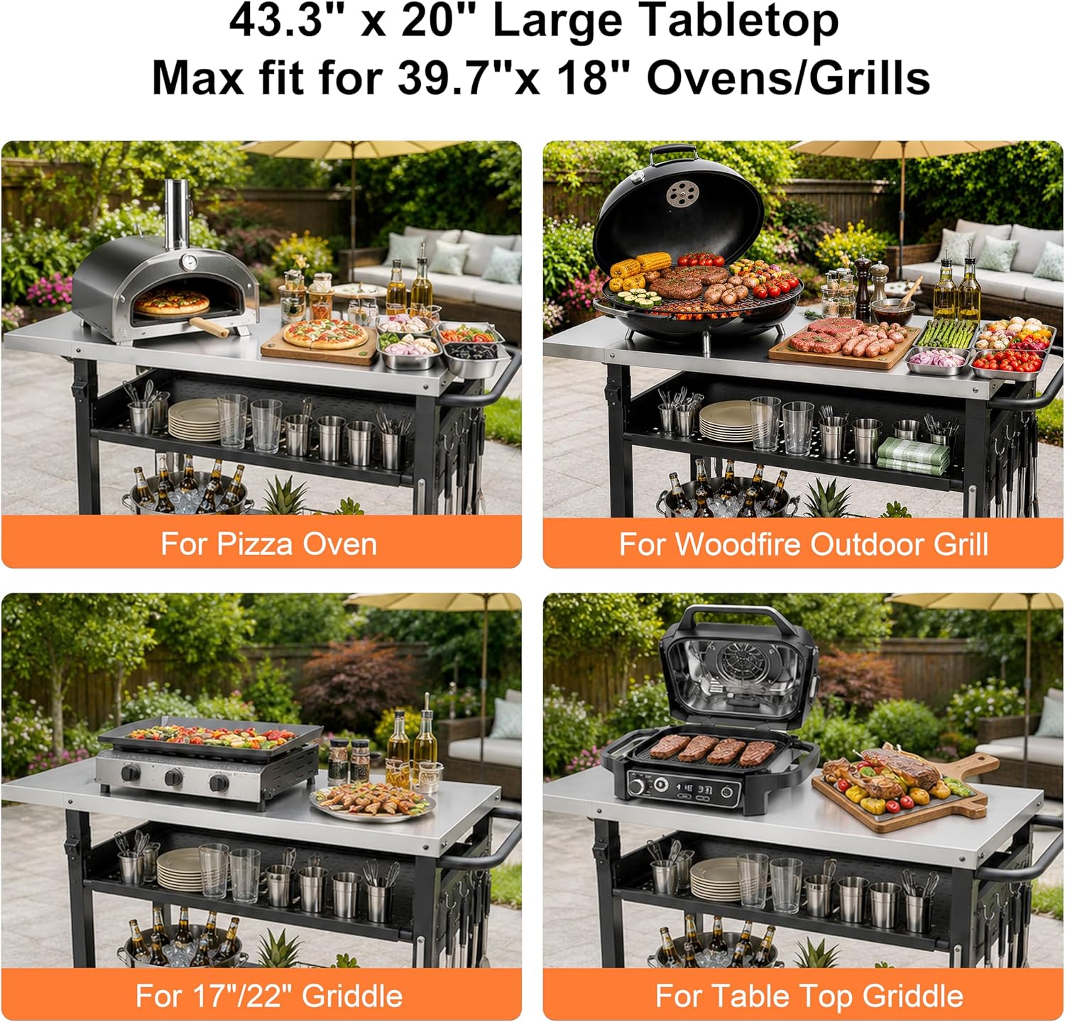 Stainless Steel Outdoor Grill  – Outdoor Camping Table With Storage Bewertung und Preis