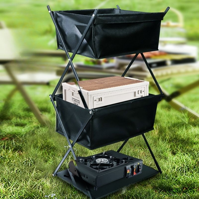 Outdoor Blackened Aluminum All – Outdoor Camping Table With Storage Bewertung und Preis