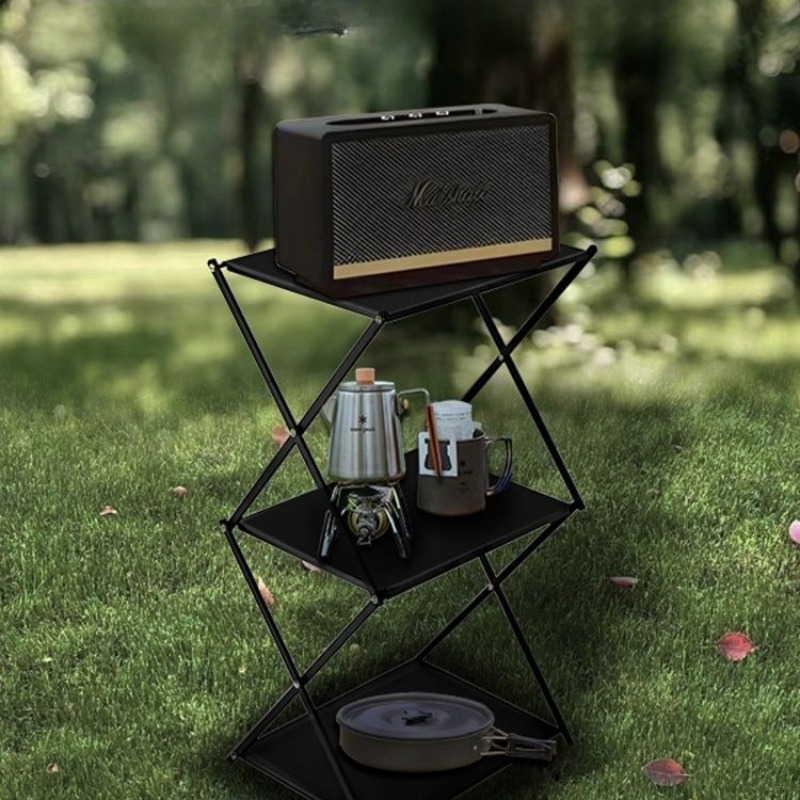 Outdoor Blackened Aluminum All – Outdoor Camping Table With Storage Bewertung und Preis