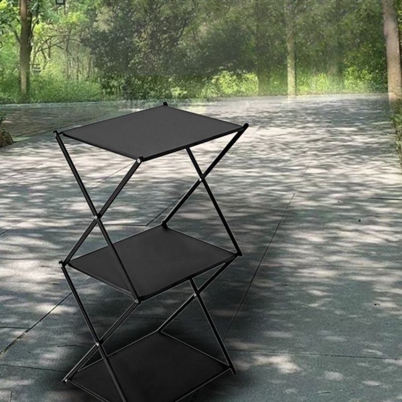 Outdoor Blackened Aluminum All – Outdoor Camping Table With Storage Bewertung und Preis