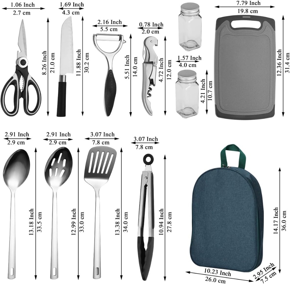Camping Cooking Utensil Set 10 – Outdoor Camping Kit Bewertung und Preis