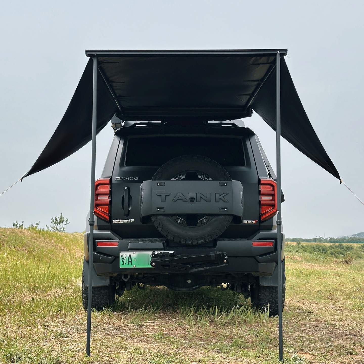 Aluminum Alloy Black Double-wi – Outdoor Camping Car Tail Tent Bewertung und Preis