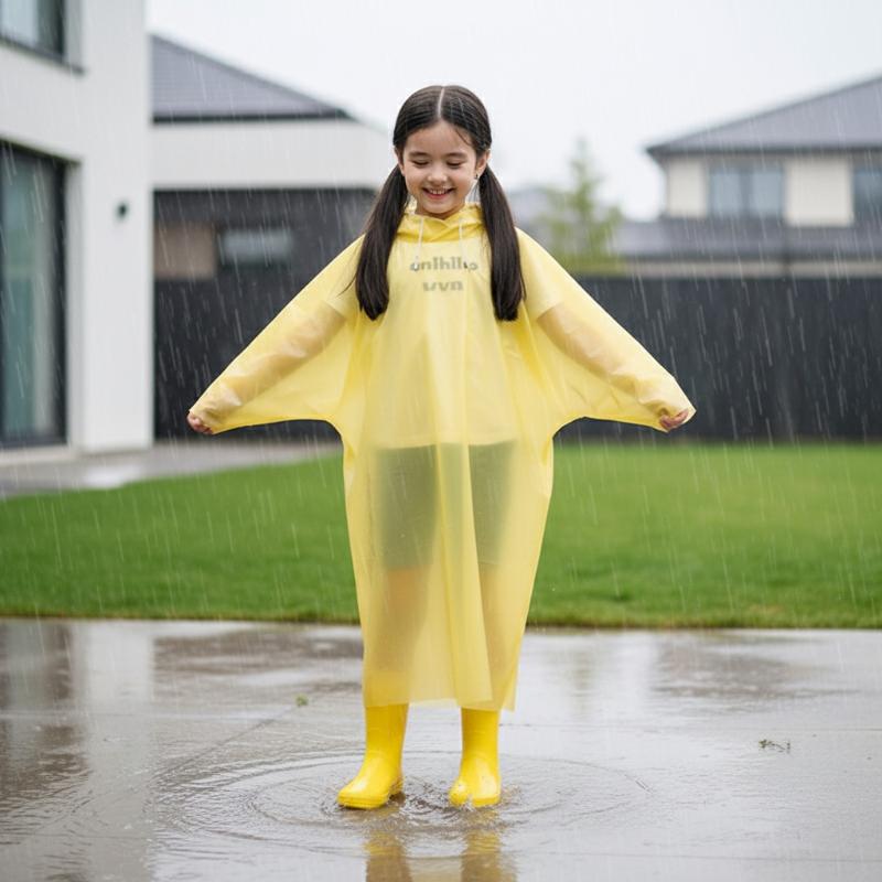 Disposable Long Kids Raincoat  – Outdoor Camping Kids Activities Bewertung und Preis