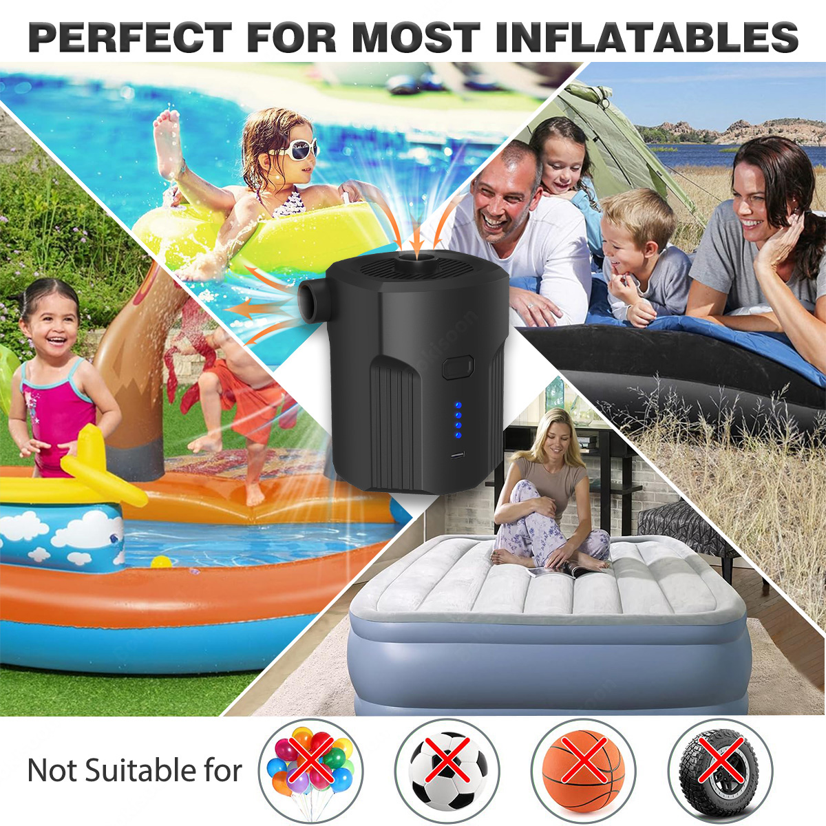 Portable Electric Air Pump for – Outdoor Camping Floor Mat Bewertung und Preis