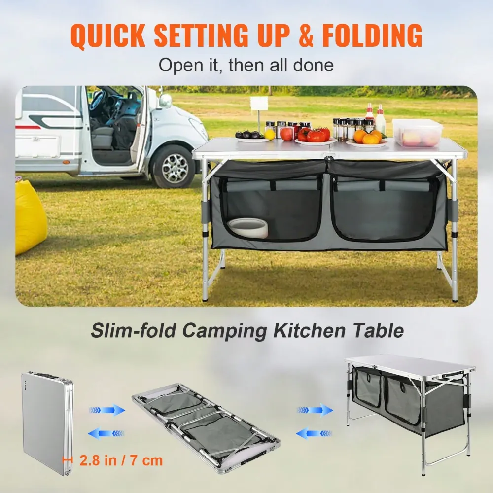 Kitchen Table, Quick SetUp Fol – Outdoor Camping Kitchen Setup Bewertung und Preis