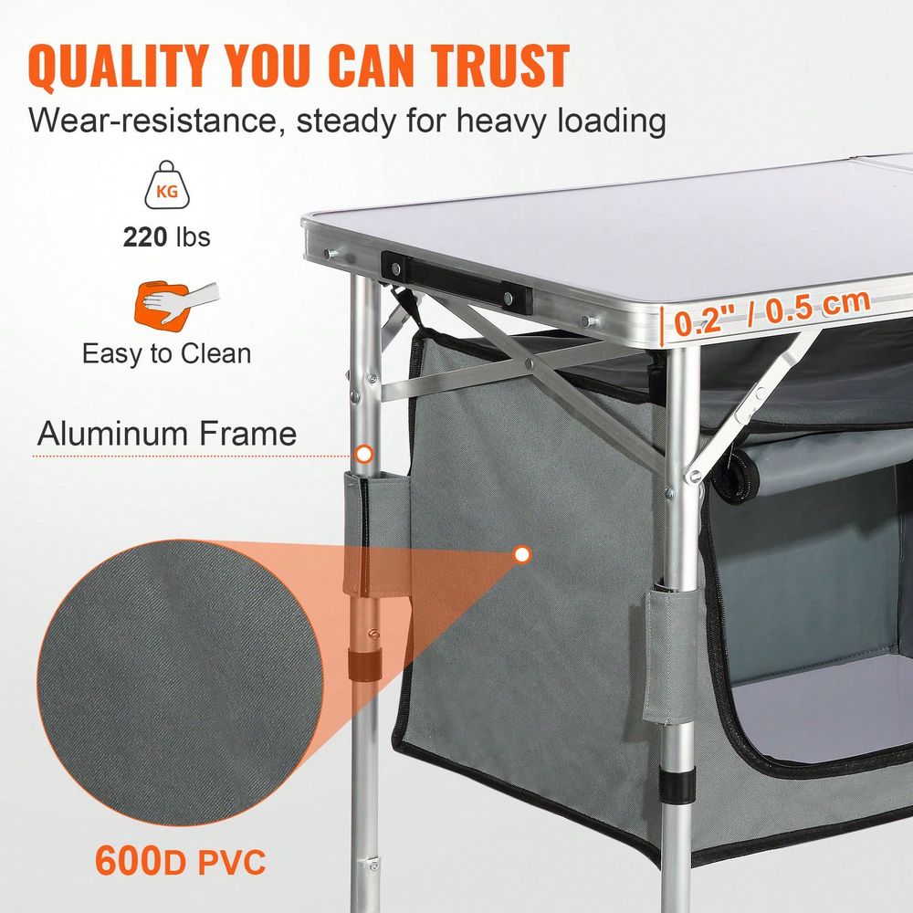Kitchen Table, Quick SetUp Fol – Outdoor Camping Kitchen Setup Bewertung und Preis