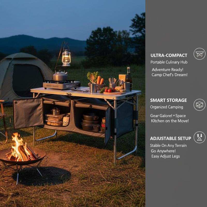 Camping Kitchen Table, Quick s – Outdoor Camping Kitchen Setup Bewertung und Preis