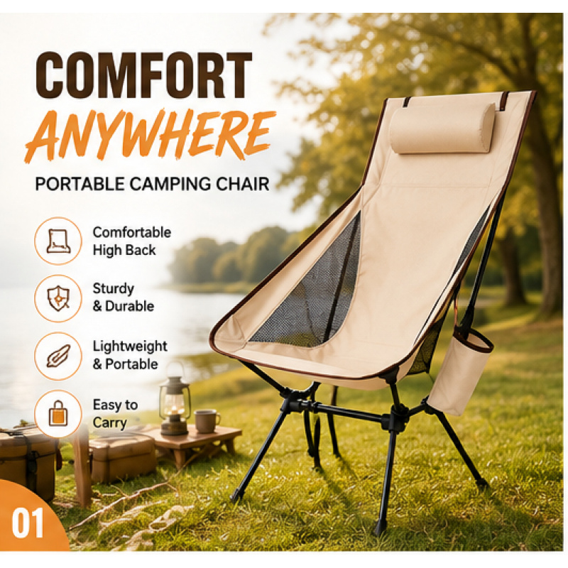 Portable Folding Camping Chair – Outdoor Camping Table And Chairs Bewertung und Preis