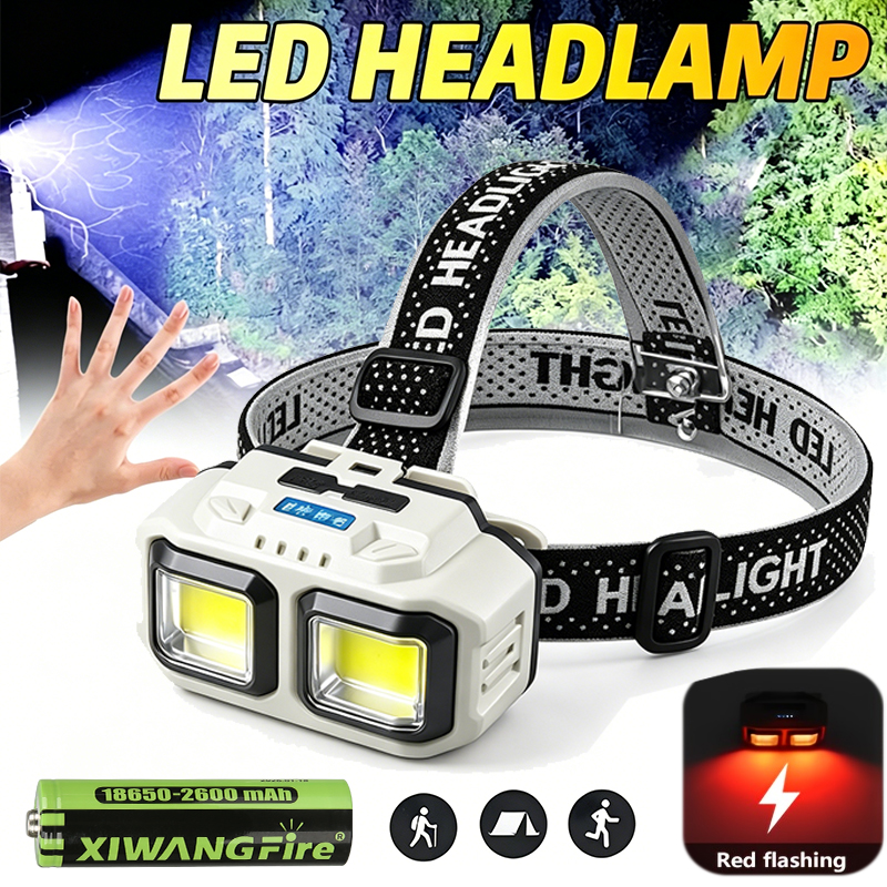 COB LED Headlamp Rechargeable  – Outdoor Camping Jobs Bewertung und Preis