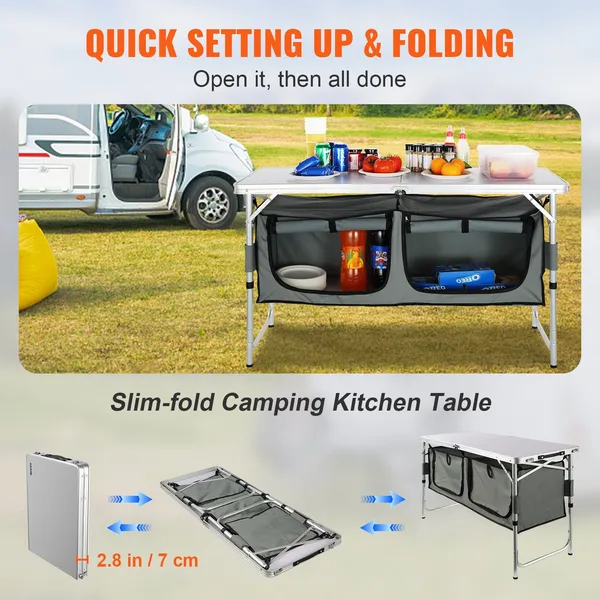 Camping Kitchen Table, Quick S – Outdoor Camping Kitchen Setup Bewertung und Preis