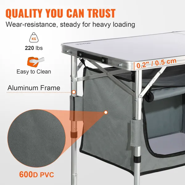 Camping Kitchen Table, Quick S – Outdoor Camping Kitchen Setup Bewertung und Preis