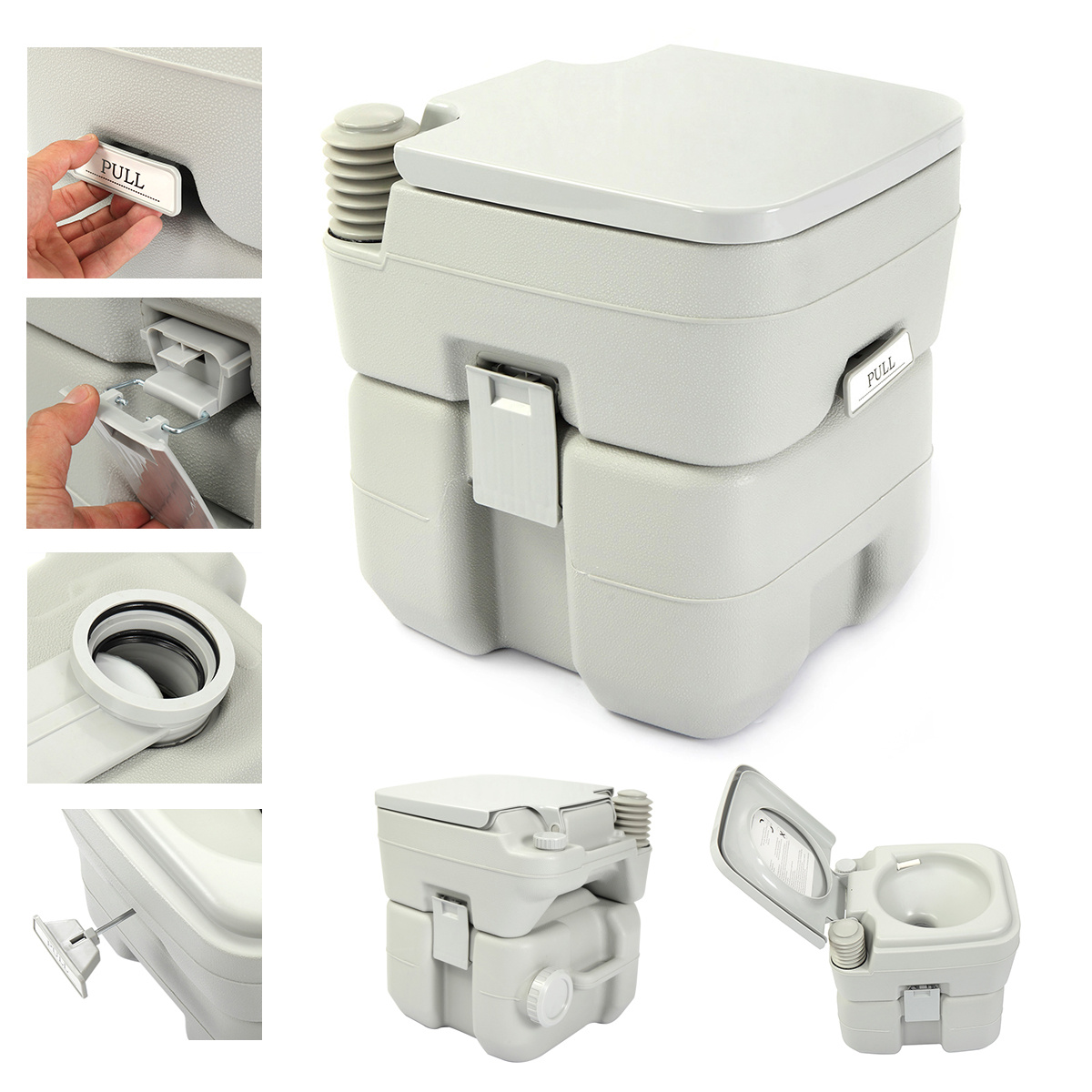 5.3 Gallon Separate-able Splas – Outdoor Camping Toilet Bewertung und Preis