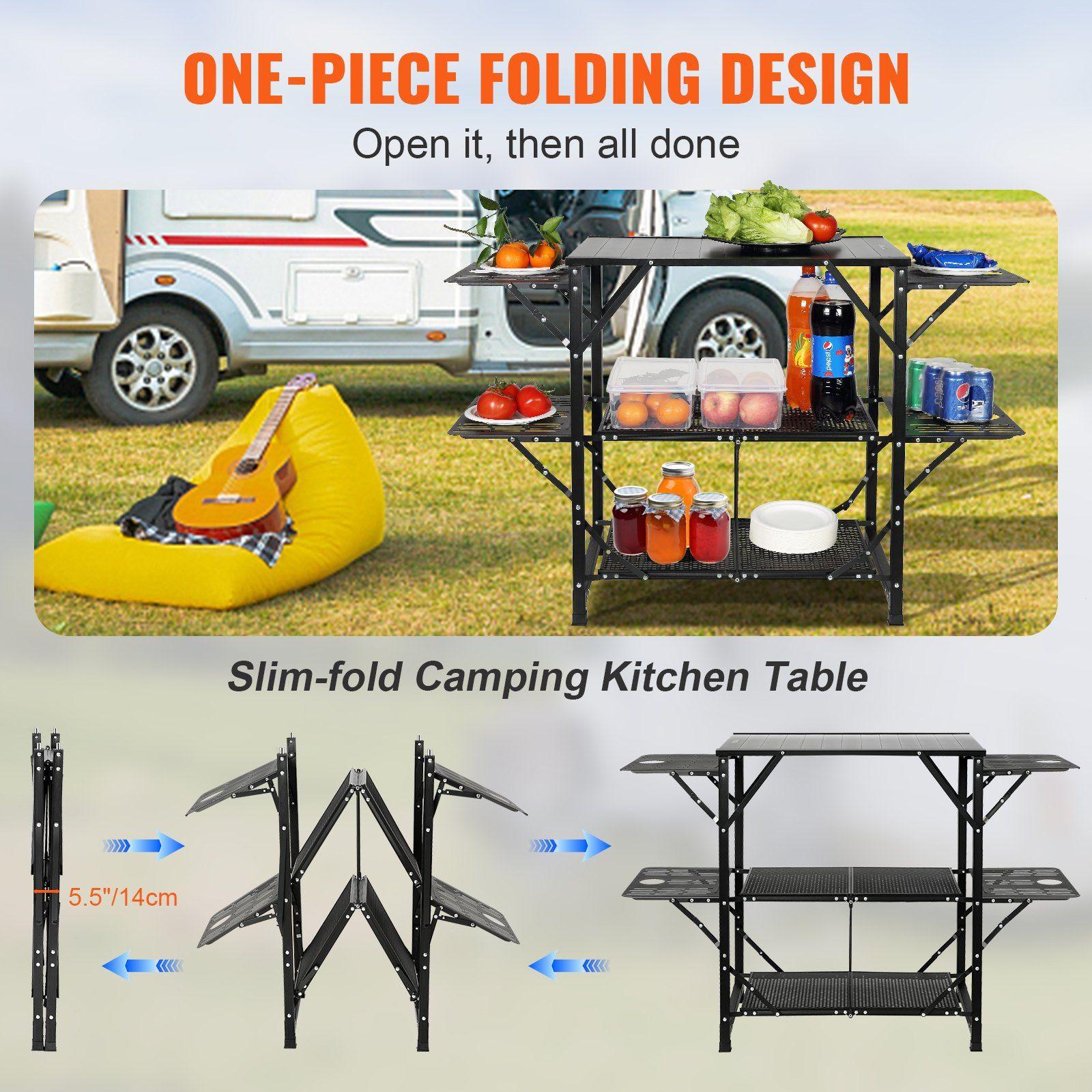 All-in-one 49.6in Aluminum Cam – Outdoor Camping Kitchen Setup Bewertung und Preis
